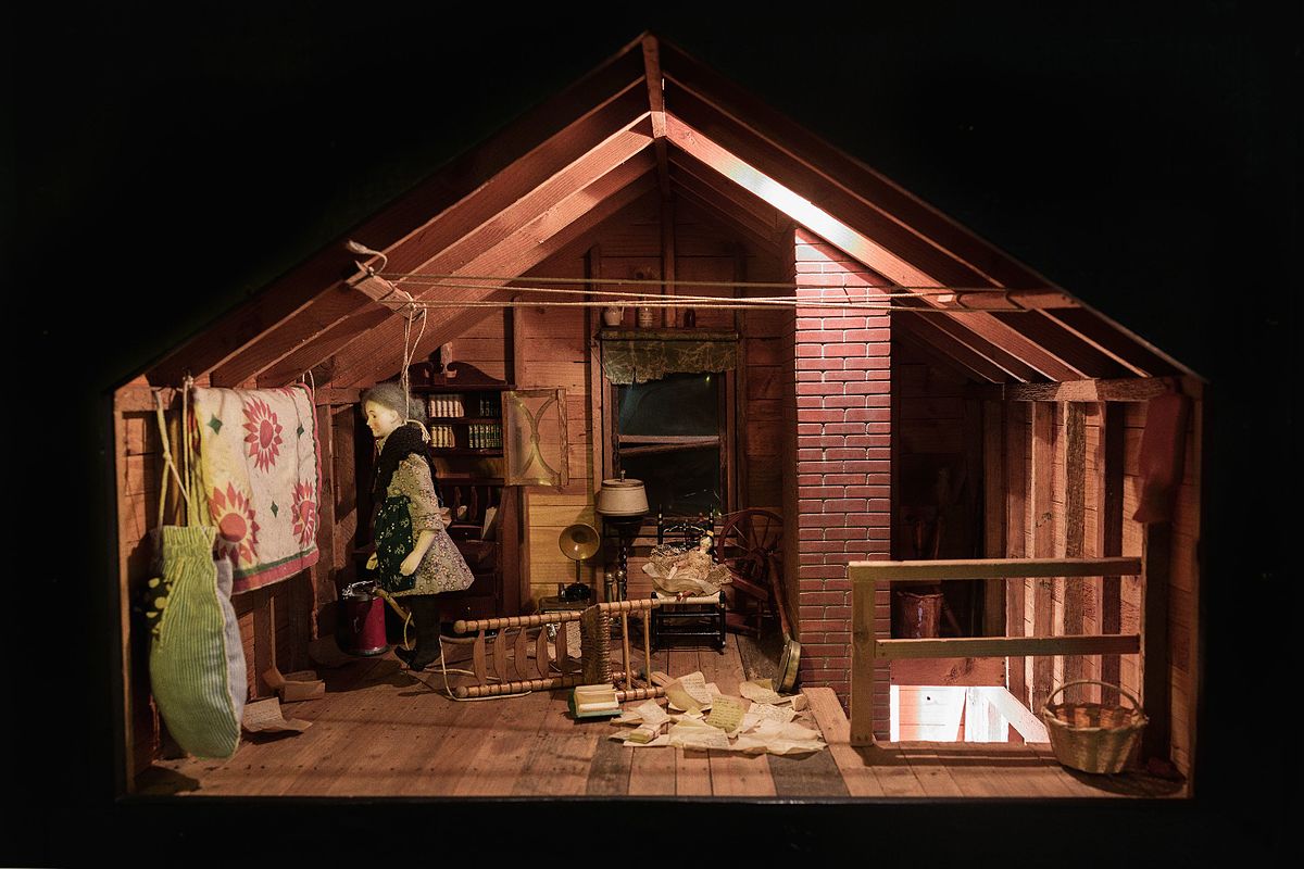 The Nutshell Studies by Francis Glessner Lee The Dollmaking